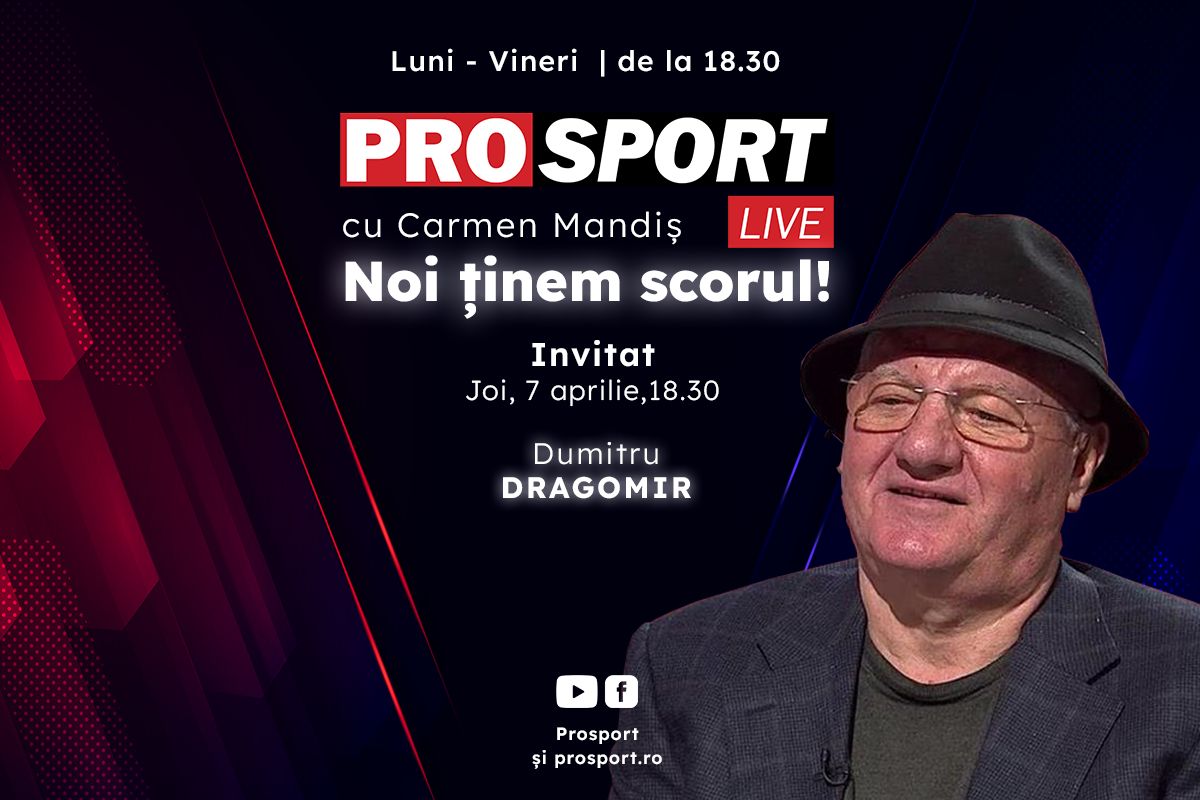 ProSport Live, o nouă ediție premium pe prosport.ro! Dumitru Dragomir e pregătit să dea cele mai bune ponturi în Superliga lu’ Mitică
