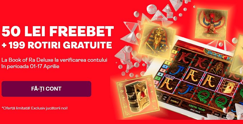 Bonus fără depunere la Superbet – 50 RON + 199 FREESPINS! Ofertă limitată! (P)