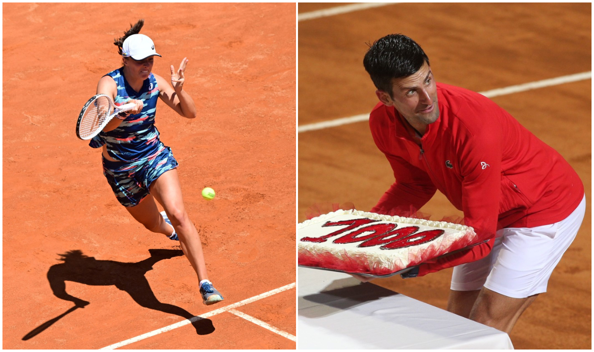 S-au stabilit finalele turneului de la Roma atât la feminin, cât și la masculin! Borne istorice pentru Iga Swiatek și Novak Djokovic