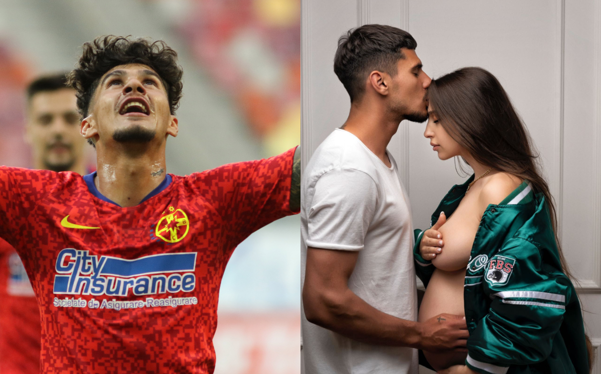 Florinel Coman și Ioana Timofeciuc, așa cum nu i-ai mai văzut niciodată! Iubita vedetei de la FCSB a publicat primele imagini cu burtica de gravidă | FOTO