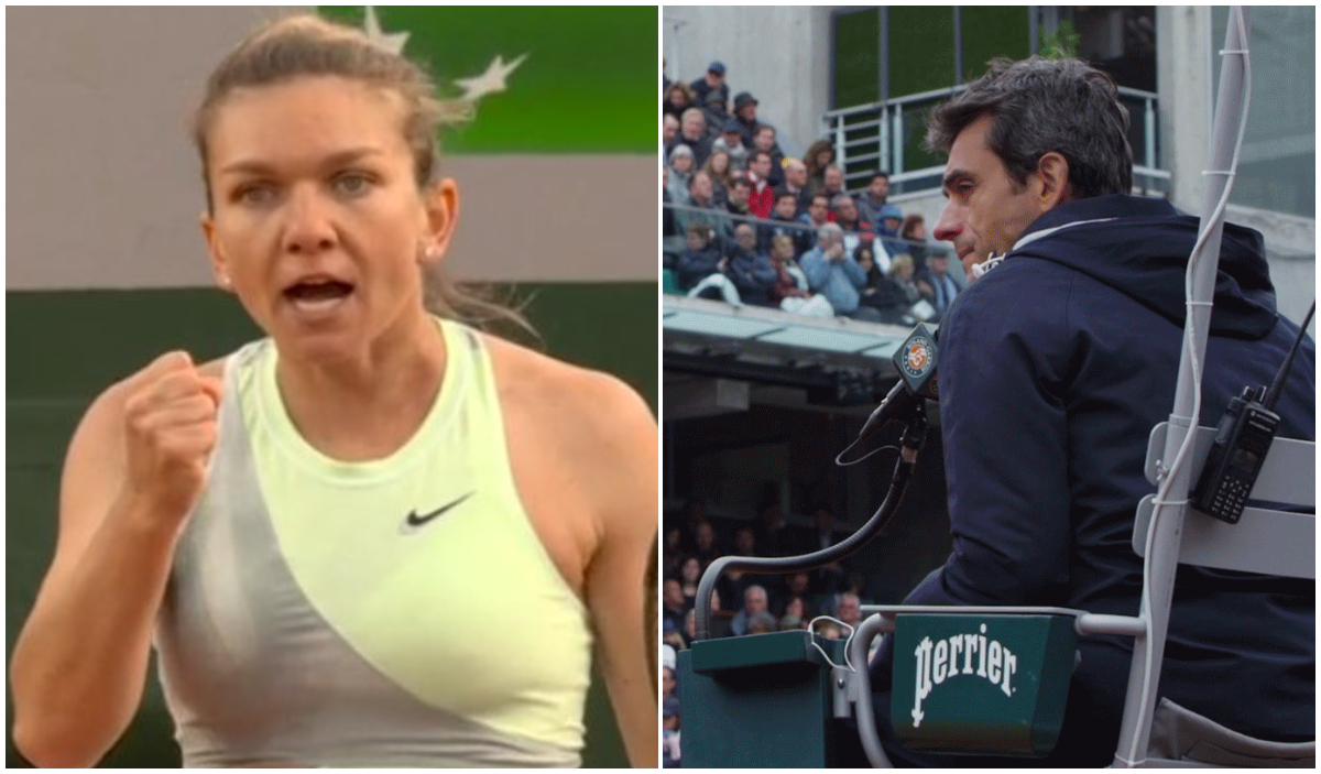 Simona Halep, debut cu nervi la Roland Garros! S-a răstit la arbitru, iar acesta a ironizat-o pe româncă