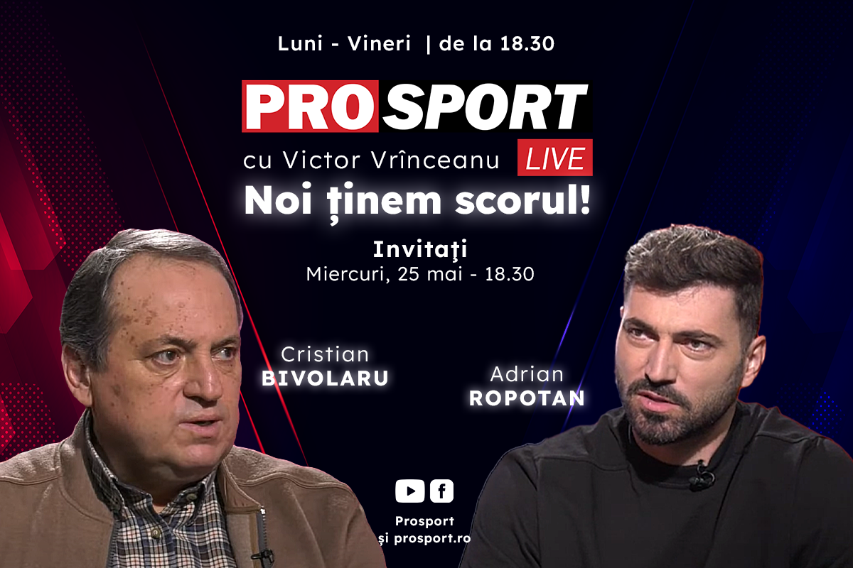 ProSport Live, o nouă ediție pe prosport.ro! Cristian Bivolaru și Adrian Ropotan vin să discute despre noul milionar de la Rapid și despre șansele ca Dinamo să se salveze de la retrogradare