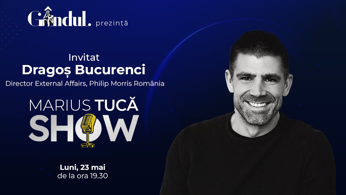 Marius Tucă Show începe luni, 23 mai, de la ora 19.30, live pe gandul.ro