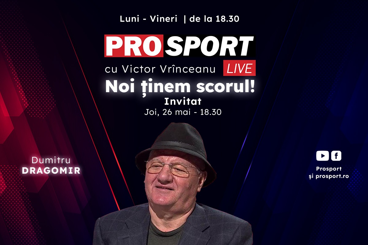 ProSport Live, o nouă ediție premium pe prosport.ro! Dumitru Dragomir e pregătit să dea cele mai bune ponturi