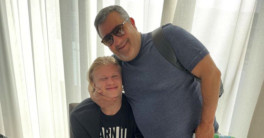 Erling Haaland, postare emoționantă după ce impresarul său, Mino Raiola, a murit