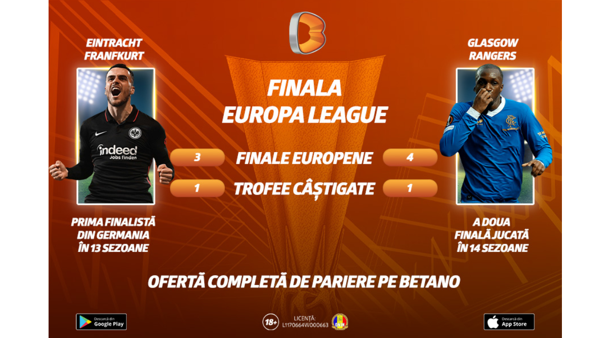 EINTRACHT FRANKFURT – GLASGOW RANGERS, DUEL ISTORIC LA SEVILLA! CE PUTEM PARIA PE FINALA EUROPA LEAGUE?