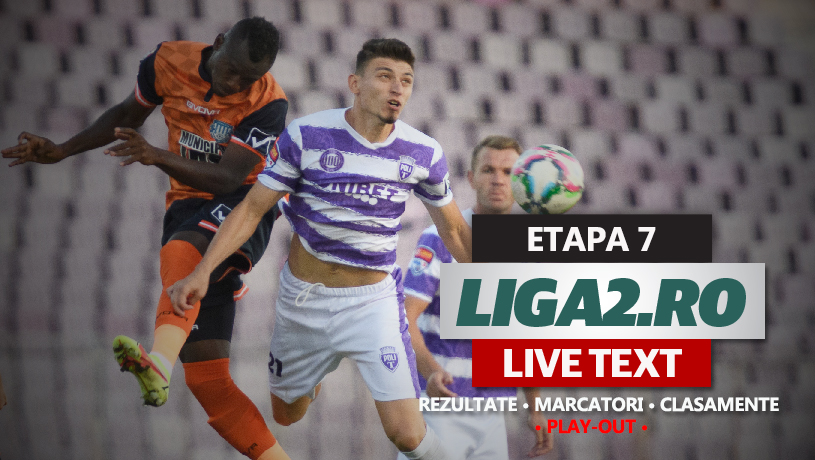 Rezultatele ultimei etape a play-out-ului Ligii 2 | S-au marcat 26 de goluri în cele șase meciuri, dintre care opt la Călărași și șapte la Brașov. Poli Iași a învins pe final Poli Timișoara, cu două penalty-uri