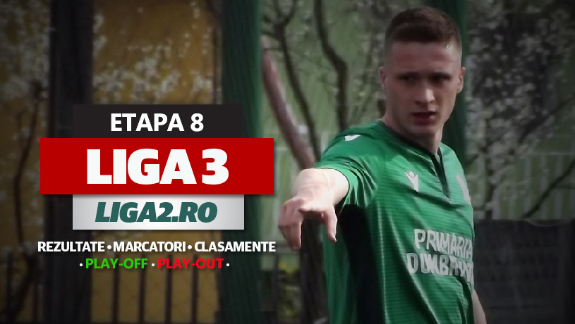 Liga 3, rezultatele etapei a 8-a de play-off și play-out | AFC Odorheiu Secuiesc a șters pe jos cu FC Pucioasa, FCSB 2 a umilit Dinamo 2. Lupta pentru locul 2 în Seria 6 se dă în ultima etapă