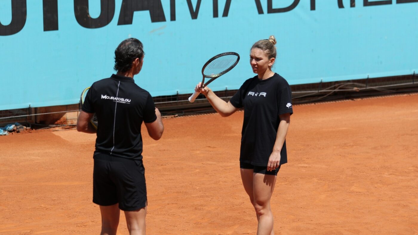 Simona Halep, la ultimul antrenament înaintea confruntării cu Cori Gauff. Cum a pregătit-o Patrick Mouratoglou | GALERIE FOTO