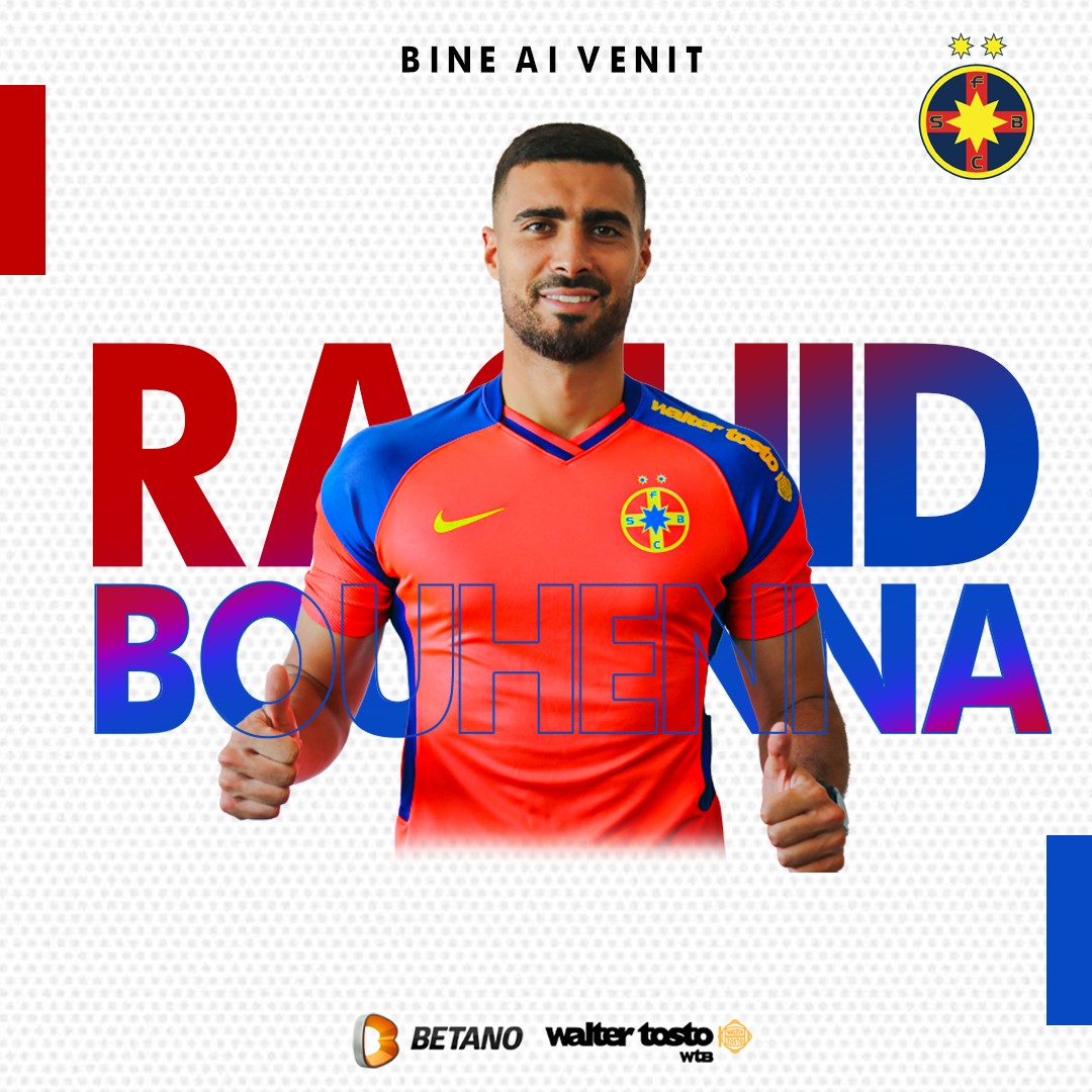 Rachid Bouhenna a fost prezentat oficial la FCSB! Algerianul a efectuat deja primul antrenament sub comanda lui Toni Petrea
