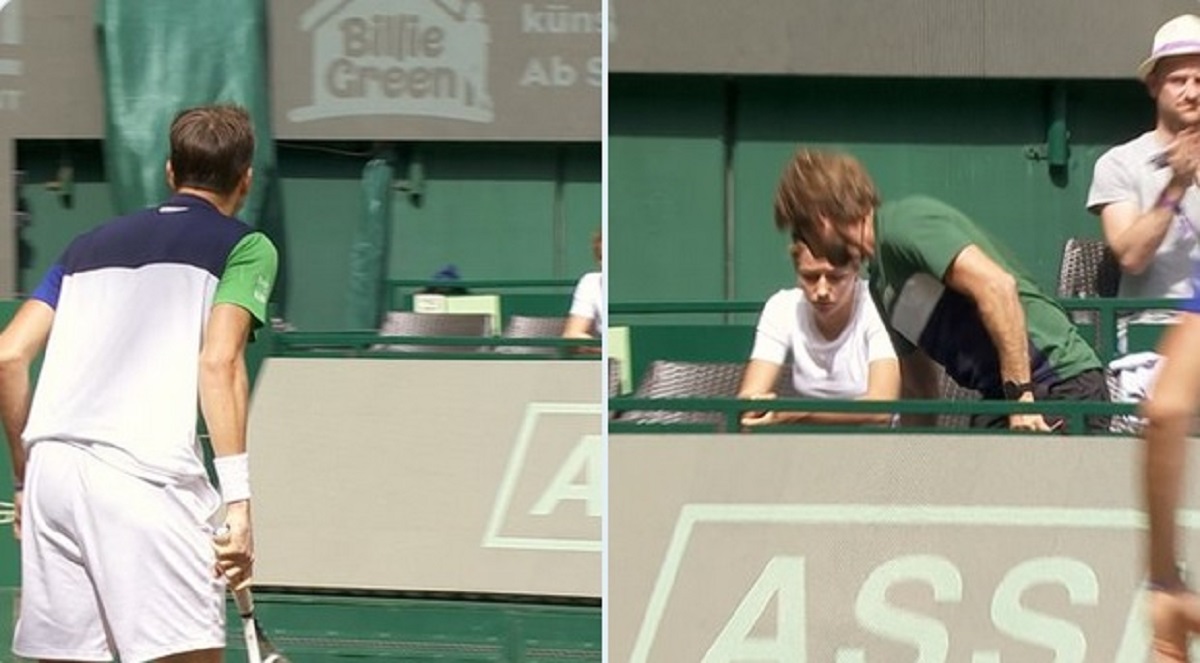 Scandal fără precedent în finala de la Halle! Liderul ATP a început să țipe la antrenor, iar acesta a plecat în mijlocul meciului | VIDEO