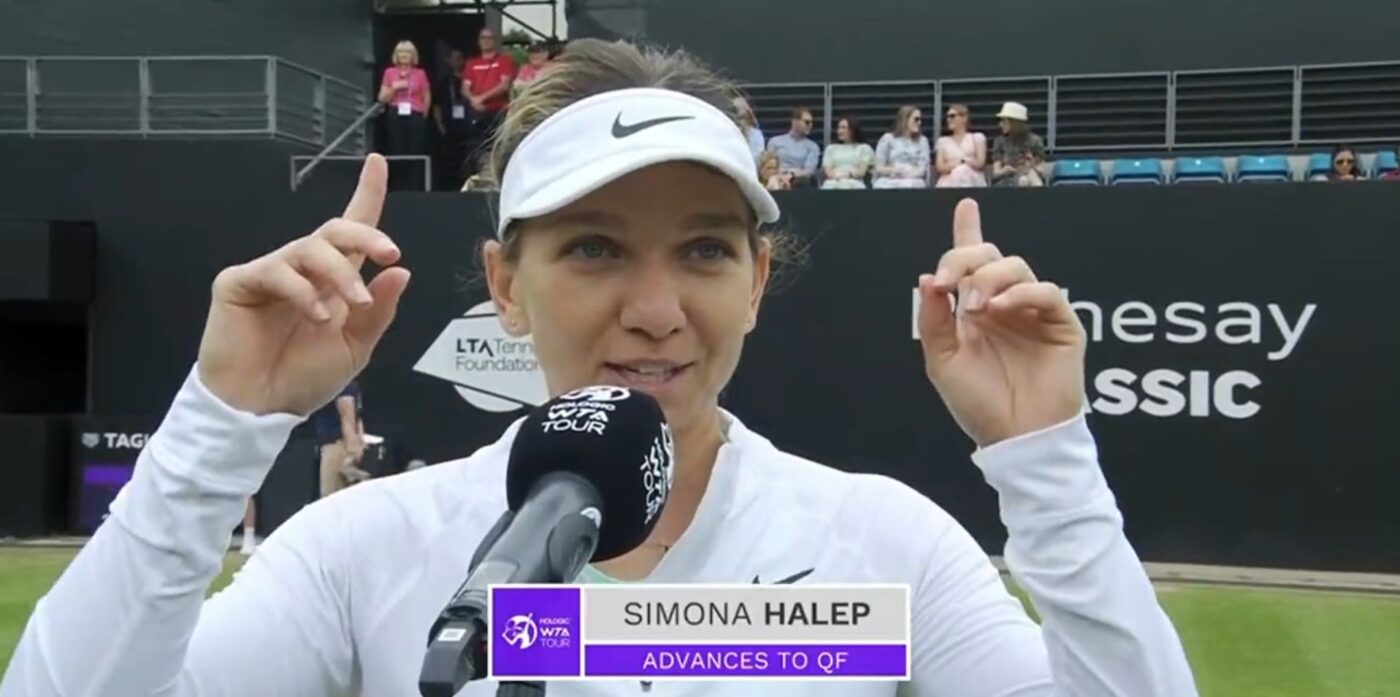 Motivul pentru care Simona Halep și-a prezentat scuzele în fața adversarei după calificarea în sferturi la Birmingham: „Nu stau prea bine cu memoria!” VIDEO