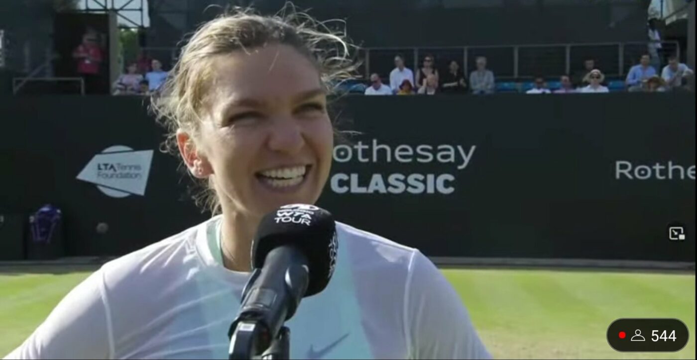 Simona Halep, prima reacție după calificarea superbă în semifinale la Birmingham: „Nu mă gândesc la Wimbledon!”