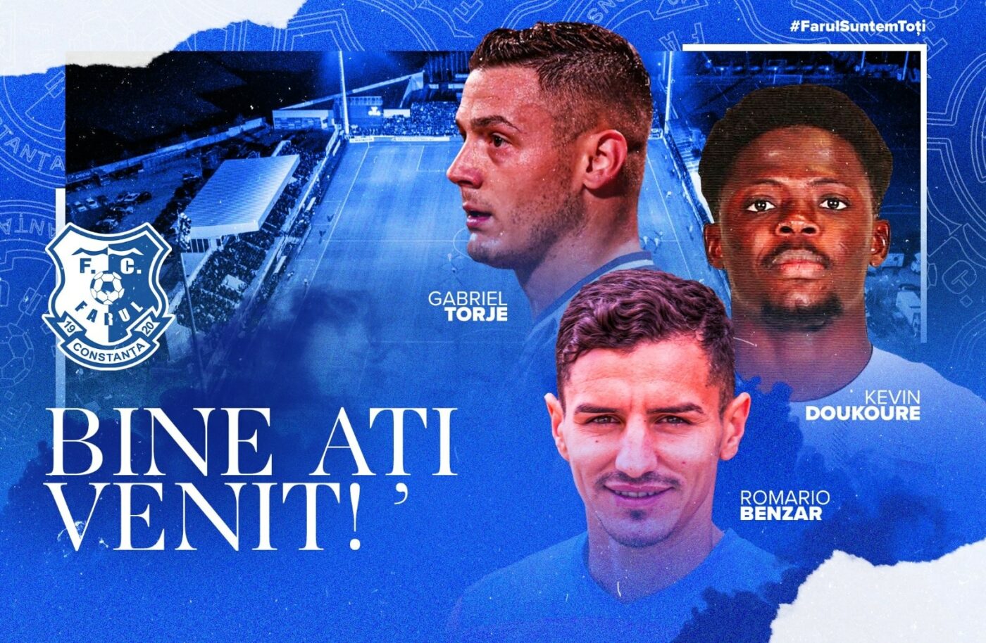 OFICIAL | Torje, Benzar și Doukoore, angajamente pe doi ani cu Farul Constanța! Primii doi au împreună 76 de meciuri la echipa națională