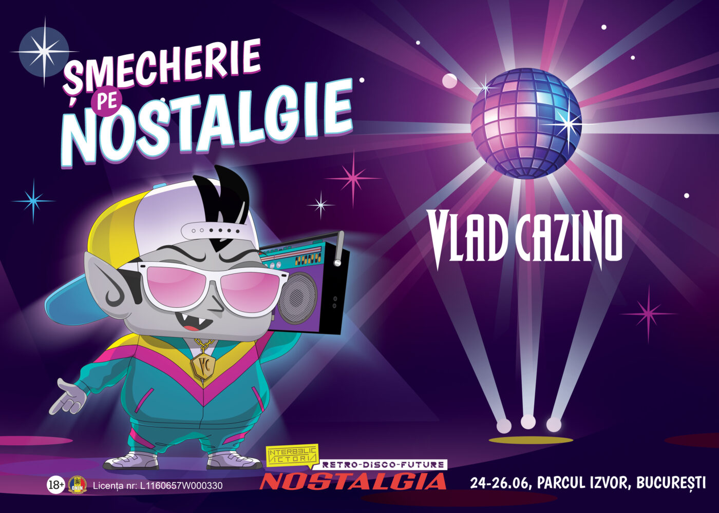 Șmecherie pe Nostalgie: Vlad Cazino, partener oficial al Festivalului Nostalgia 2022