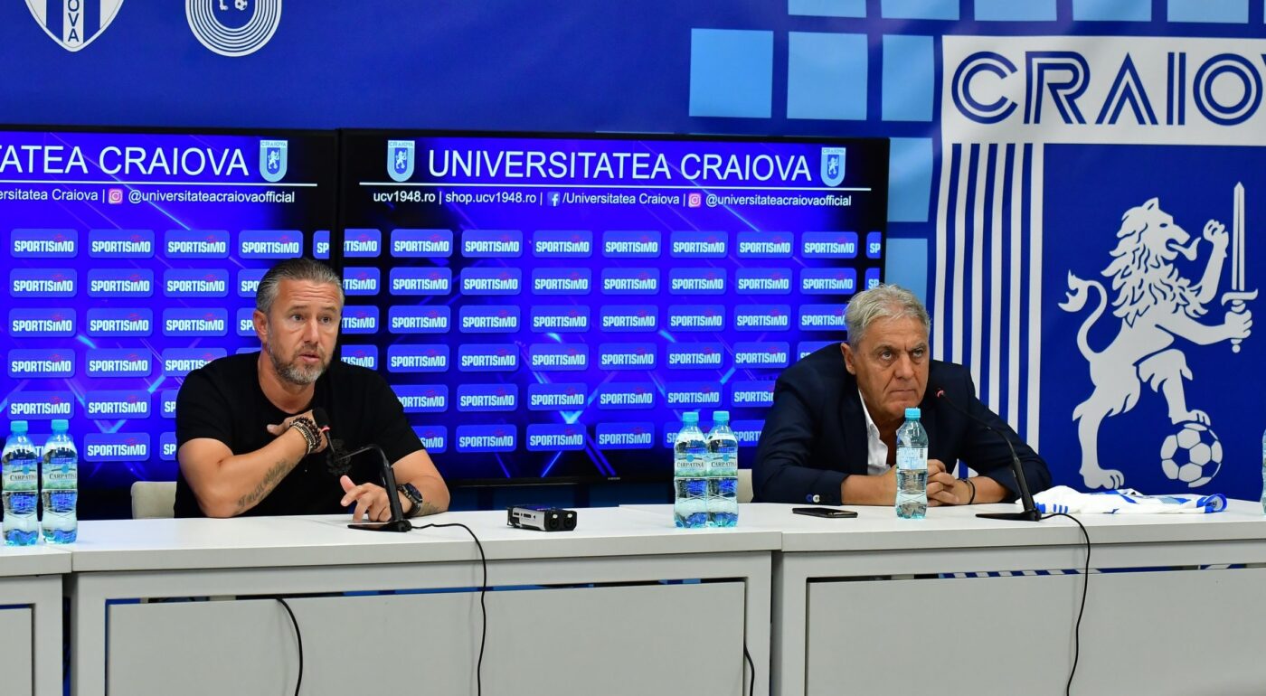 Tensiune maximă la Universitatea Craiova: Mihai Rotaru e furios pe Sorin Cîrțu, după ce președintele i-a stricat „gentlemen’s agreement”-ul pe care îl avea cu Laurențiu Reghecampf privind despărțirea de antrenor | EXCLUSIV