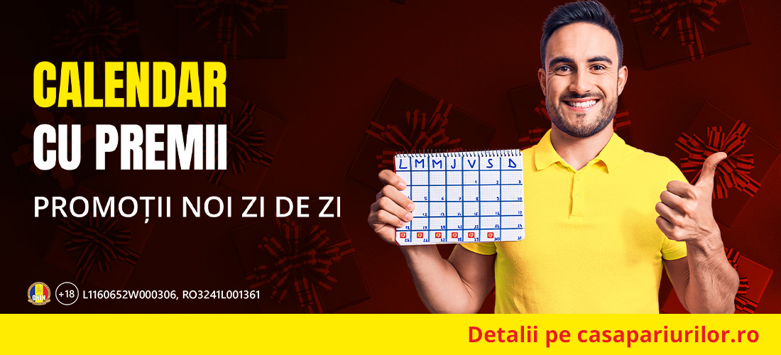 ADVERTORIAL | Anunț important! 25-30, stați în Casă! Promoții sport și cazinou, zi de zi