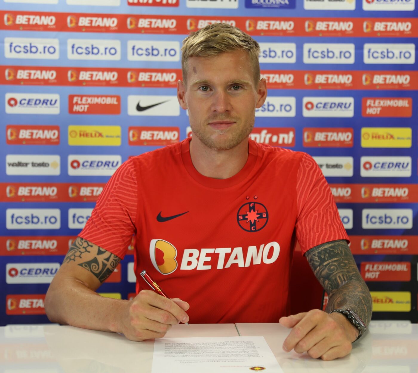 FCSB l-a prezentat oficial pe Joonas Tamm! Internaționalul estonian, în premieră în tricoul noii sale echipe