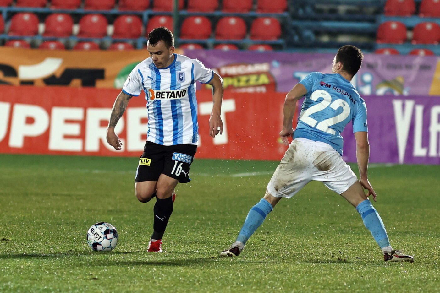 Universitatea Craiova – FC Voluntari 1-1, în etapa 12 din Superliga. Oltenii lui Rădoi se încurcă pe teren propriu după 4 victorii consecutive