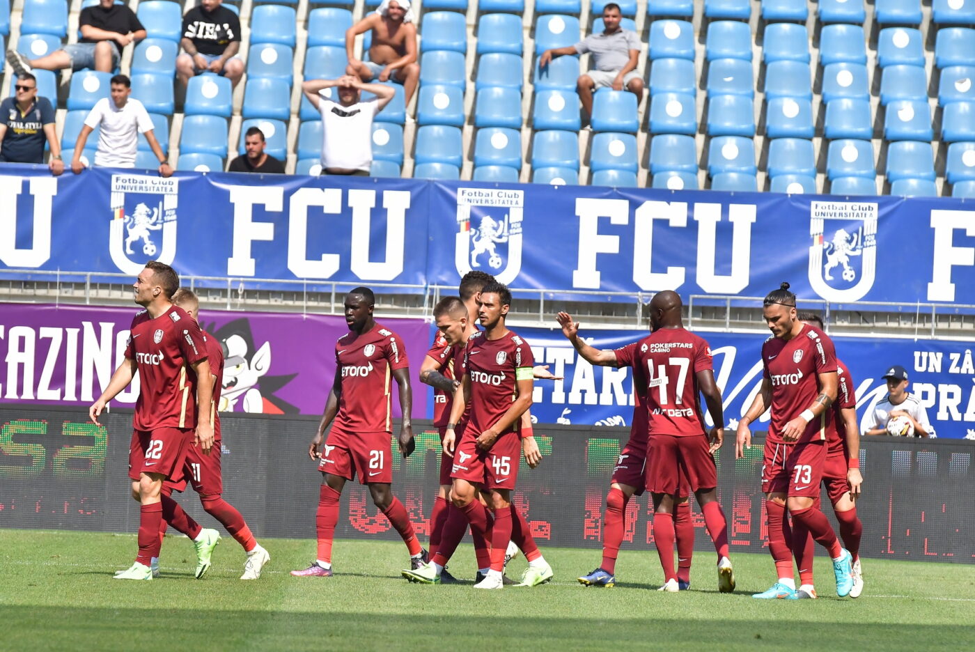 Evoluția lui CFR Cluj cu FC U Craiova, de neînțeles. „Jucători care merg pe teren! Niciodată n-am văzut asta!”