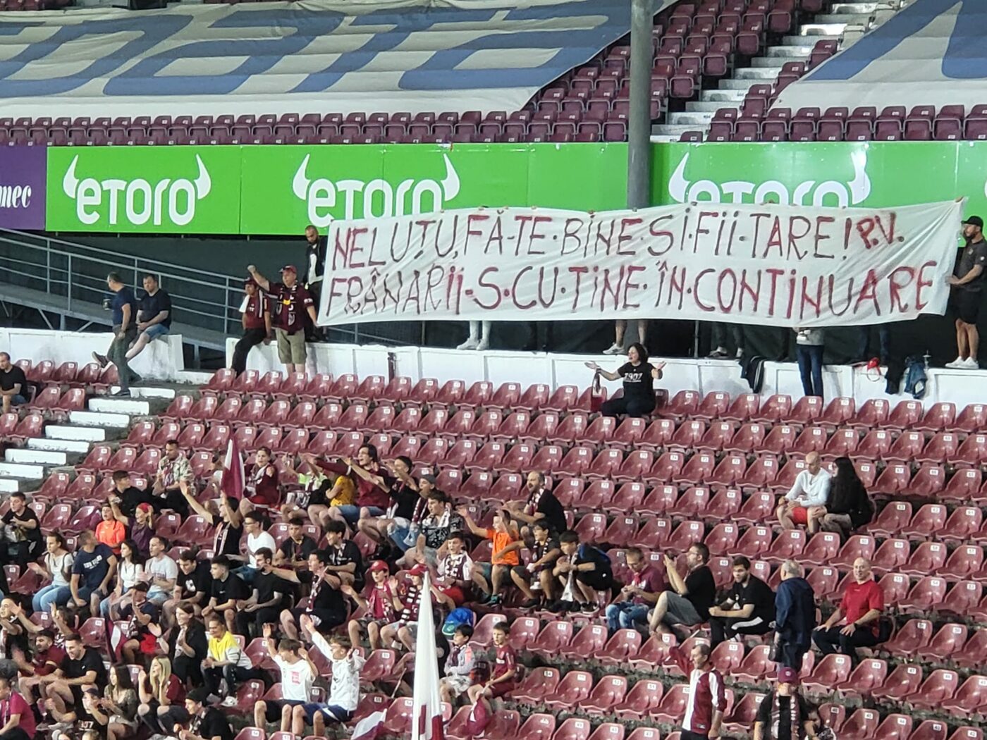 Galeria lui CFR Cluj, mesaj superb pentru patronul campioanei României, aflat în stare gravă: „Neluțu, fă-te bine și fii tare!”