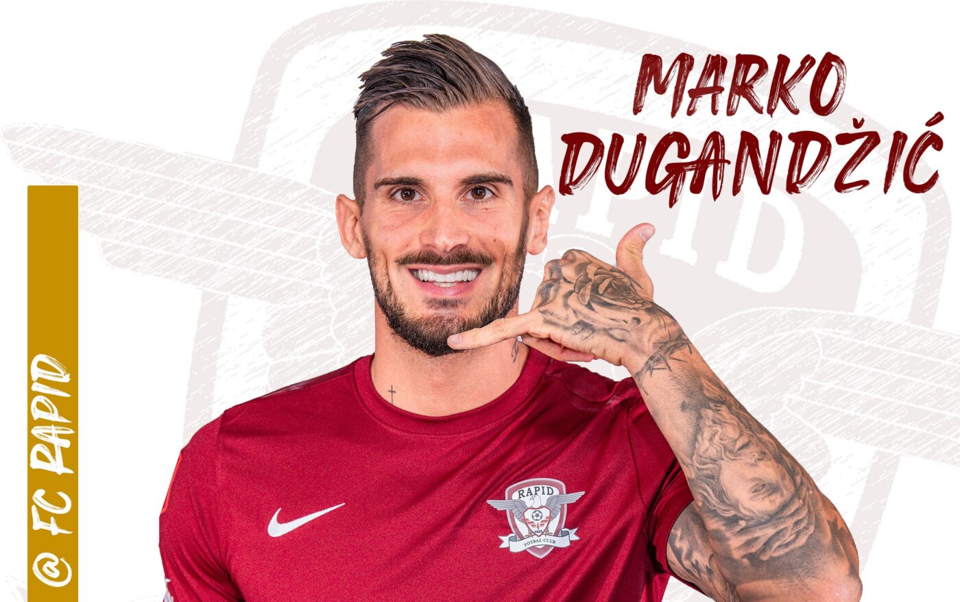 OFICIAL | Rapid l-a transferat pe Marko Dugandzic de la CFR Cluj. Pe ce perioadă a semnat atacantul croat. „Sper că totul va merge bine!”
