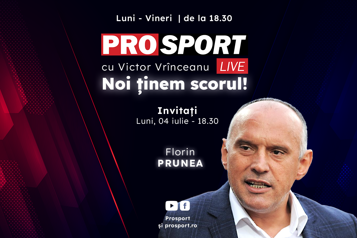 ProSport Live, o nouă ediție premium pe prosport.ro! Florin Prunea vorbește despre noul sezon din Superliga și despre situația critică de la Dinamo!