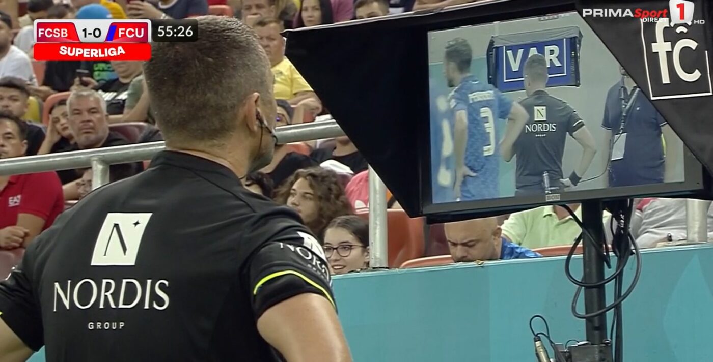 Andrea Compagno a marcat din penalty în partida contra celor de la FCSB, după ce arbitrul Adrian Cojocaru a consultat VAR-ul pentru mai bine de 4 minute