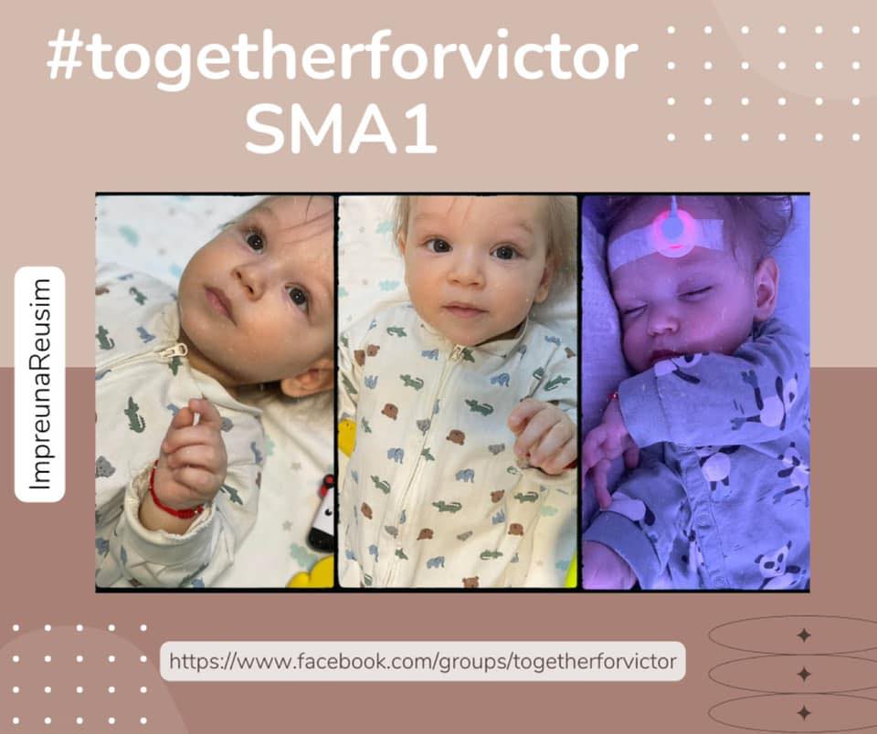 Victor are nevoie de ajutor! N-are nici măcar un an, dar a fost diagnosticat cu o boală genetică rară! Ajută-l să trăiască