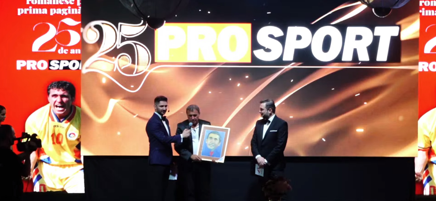 Gică Hagi, copleșit de emoții la Gala ProSport 25: „Îi sunt dator fotbalului toată viața!” | VIDEO