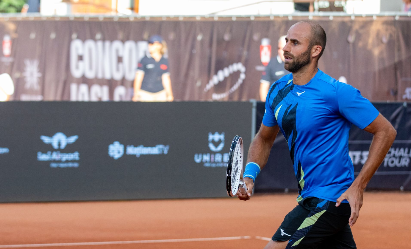 Marius Copil, eliminat în optimile de finală la Concord Iași Open. Duel românesc, vineri, în sferturile probei de dublu