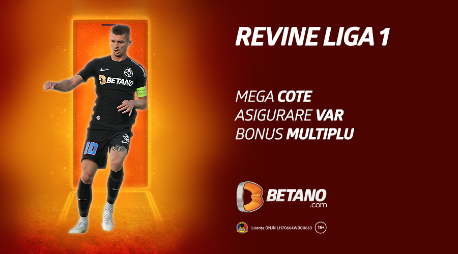 Fotbalul nostru s-a întors! Liga 1 revine cu megacote, asigurare var și peste 2.000 de pariuri pe meci!