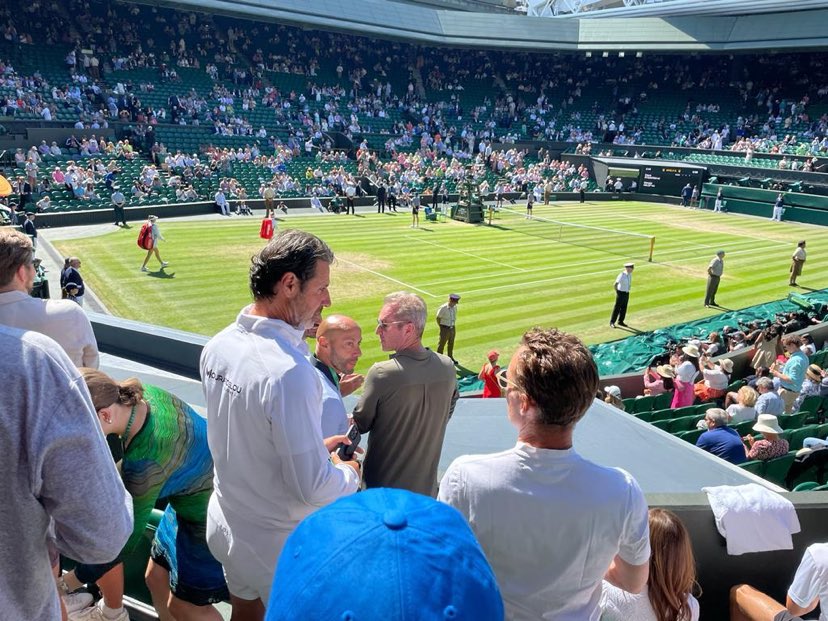 Loja Simonei Halep, neîncăpătoare la semifinala de la Wimbledon cu Elena Rybakina! | FOTO