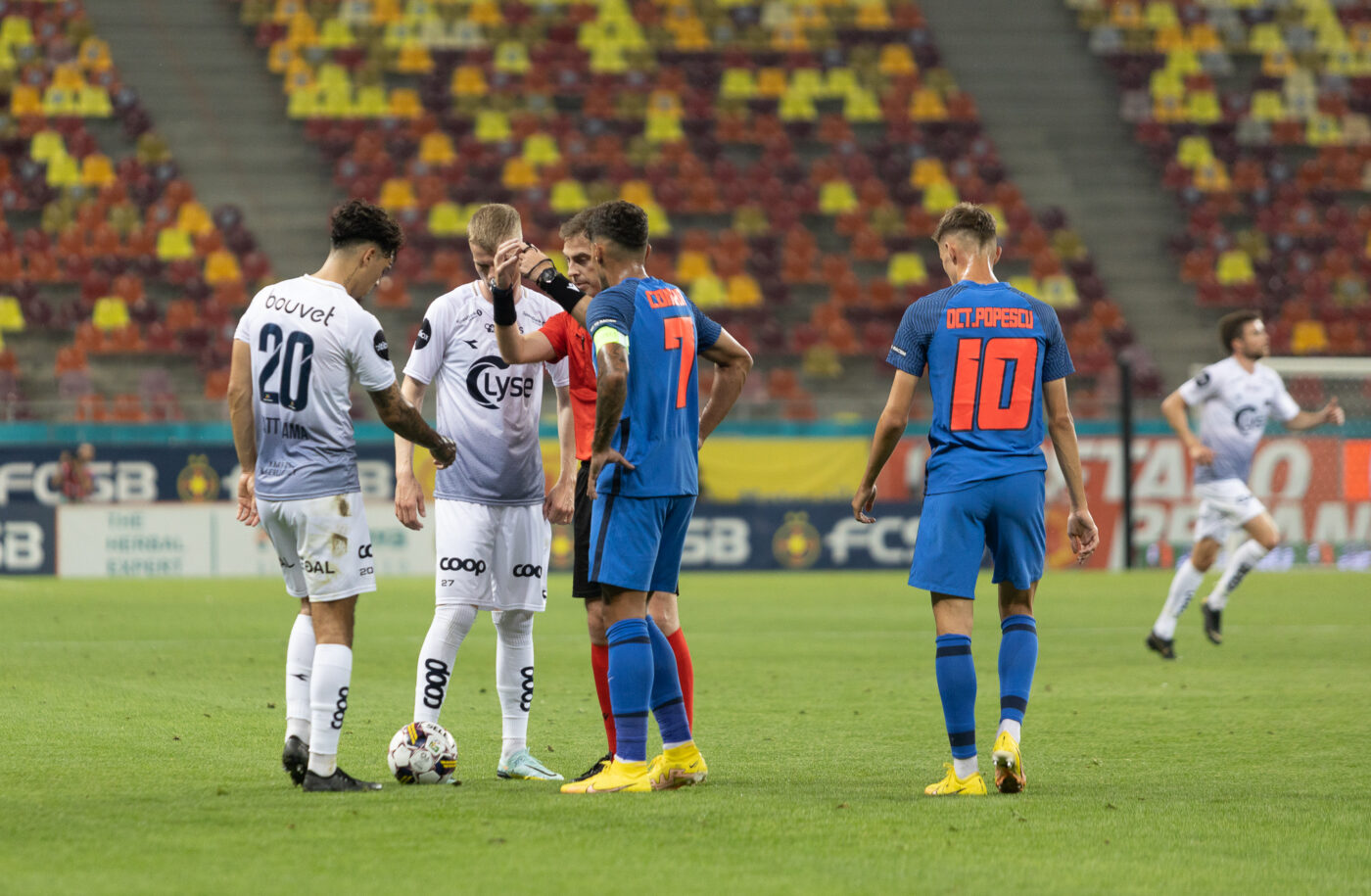 Gafă uluitoare la PRO TV, chiar în timpul meciului FCSB – Viking! Ce a putut să apară pe ecran, în direct, în fața a milioane de telespectatori!