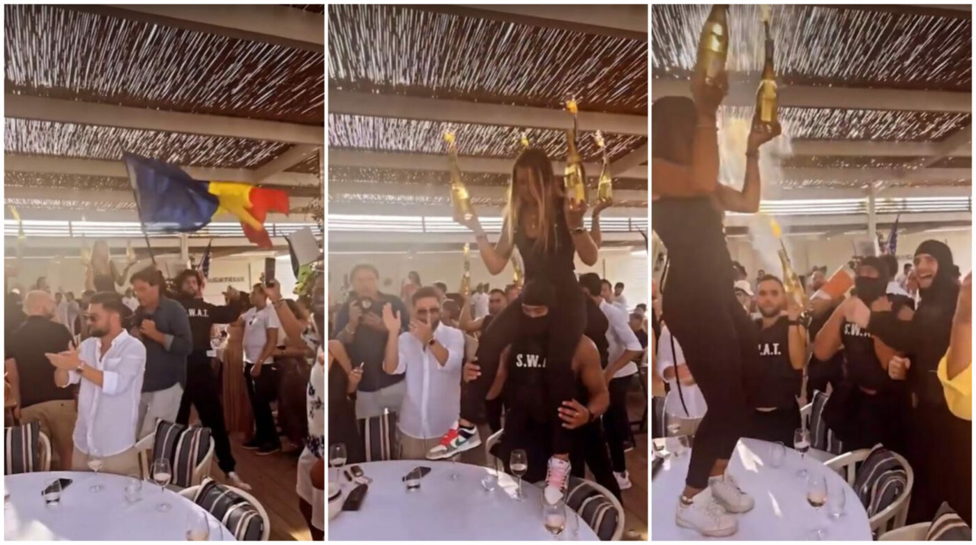 Adrian Mititelu jr, party de mii de euro la Saint-Tropez! Fiul patronului de la FC U Craiova a făcut show. Ce șampanie și-a luat și cum a dansat pe muzica lui Florin Salam | VIDEO