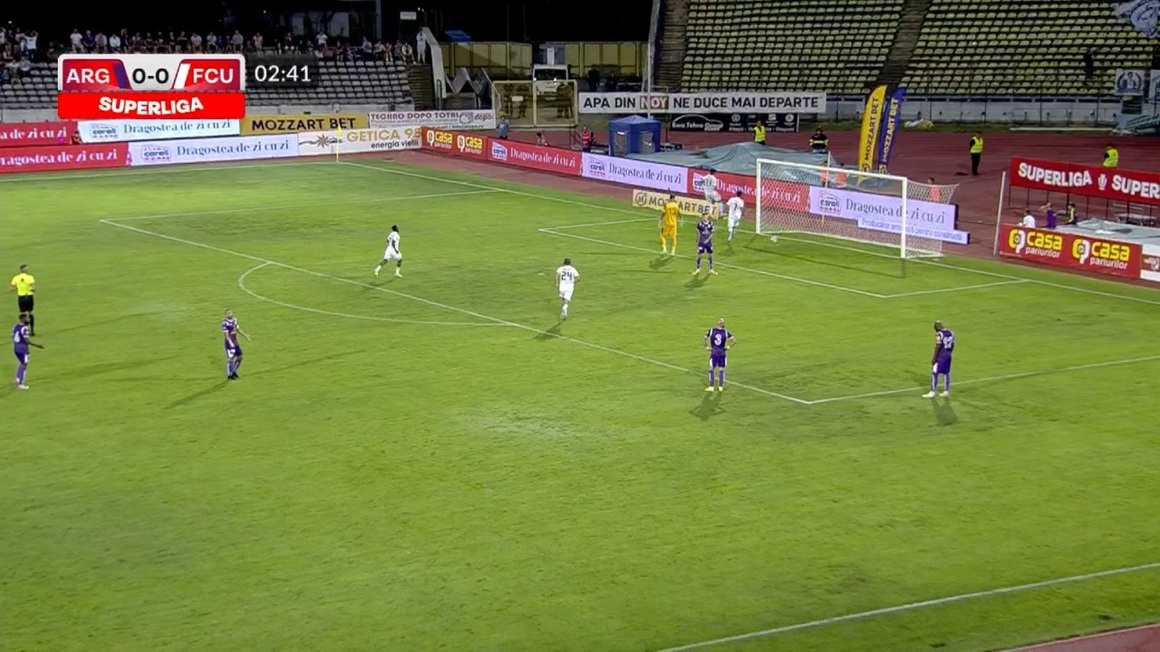 Iasmin Latovlevici, gafă uriașă la Pitești după un „assist” de zile mari! Cum „a îngropat-o” pe FC Argeș la golul marcat de FC U Craiova în Superligă | VIDEO