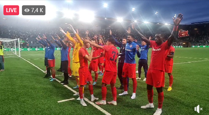 Spectacol în Novergia! Jucătorii lui FCSB, show pe teren după calificarea în grupele Conference League | VIDEO