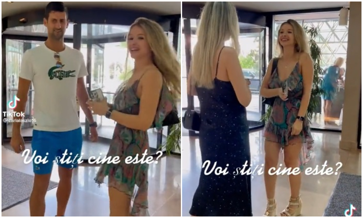 Fază fabuloasă cu Novak Djokovic și două blonde din România într-un hotel! Ce le-a întrebat „Nole” în limba română | VIDEO