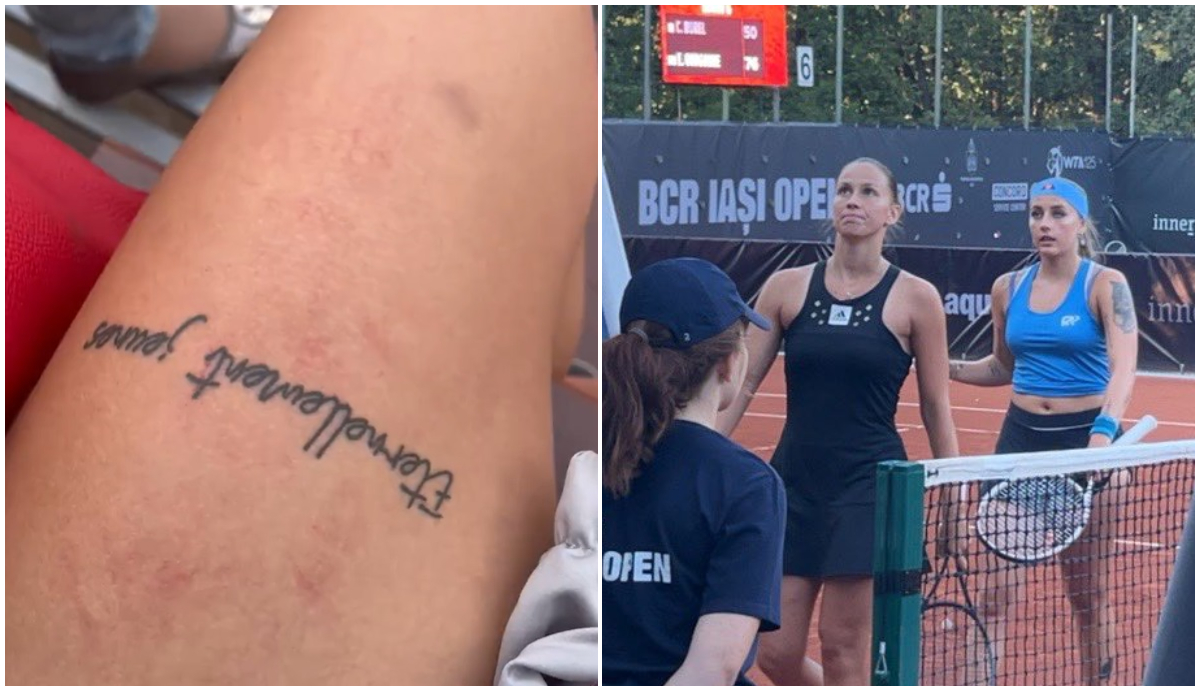 Imagini greu de privit! O româncă s-a auto-vătămat la turneul WTA de la Iași, în timpul meciului: „Mi-am dat palme cu prea multă putere!” VIDEO