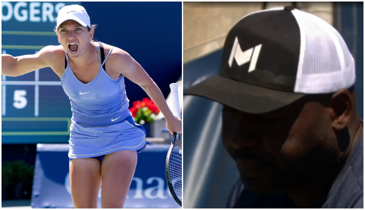 Imagine incredibilă în timpul meciului Simona Halep – Cori Gauff, care o va enerva pe româncă! Cum a persiflat-o tatăl americancei pe „Simo” | FOTO