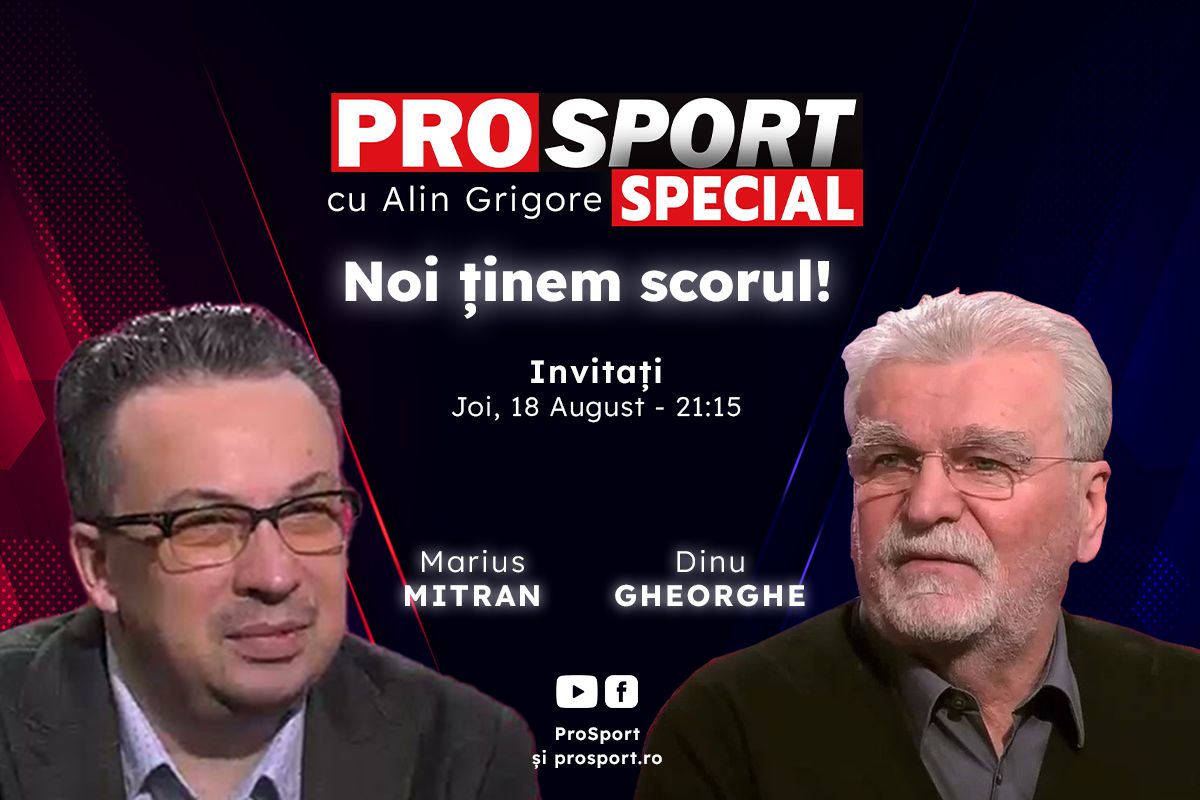 Universitatea Craiova, CFR Cluj și FCSB joacă în play-off-ul Conference League, iar noi comentăm cu Dinu Gheorghe și Marius Mitran, la ProSport Special!