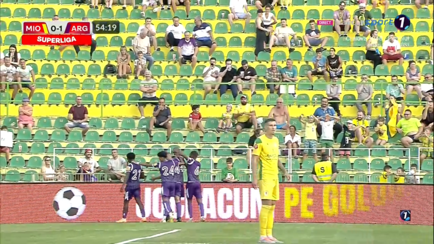 CS Mioveni – FC Argeș 0-1, Live Video Online, în etapa a 6-a din Superliga | Oaspeții deschid scorul după o fază superbă creată de Alexandru Ișfan!