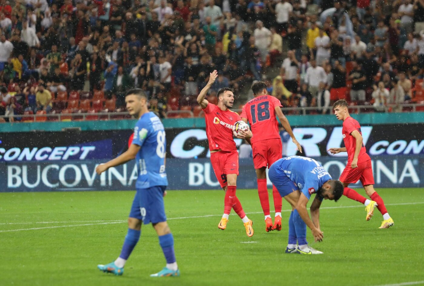 FCSB – Chindia 2-2, Live Video Online, în cadrul etapei cu numărul 5 din Superligă. FCSB marchează 3 goluri în 10 minute și preia conducerea