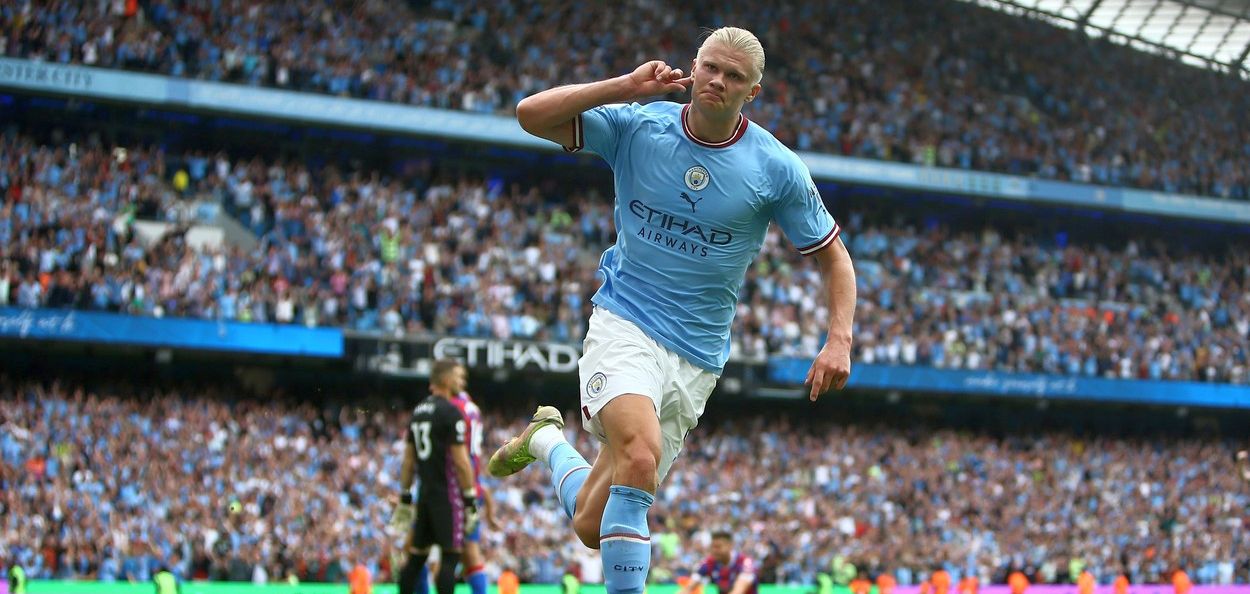 Erling Haaland, hat-trick istoric marcat pentru Manchester City! L-a egalat pe Sergio Aguero și a adus victoria echipei lui Pep Guardiola