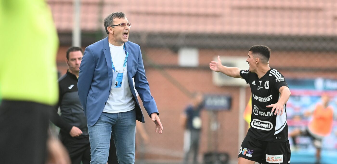 Eugen Neagoe, debut cu o remiză pe banca lui U Cluj: „Nu aș vrea să mai avem așa multe emoții!”
