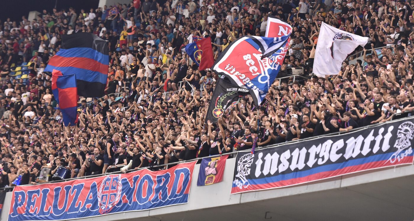 Imaginea zilei vine de la FCSB – Viking! Cum a fost surprins un suporter al rivalei CSA Steaua în tribunele Arenei Naționale | FOTO EXCLUSIV