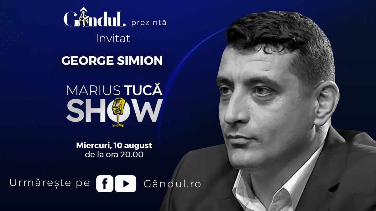 Marius Tucă Show începe miercuri 10 august, de la ora 20.00, live pe gândul.ro