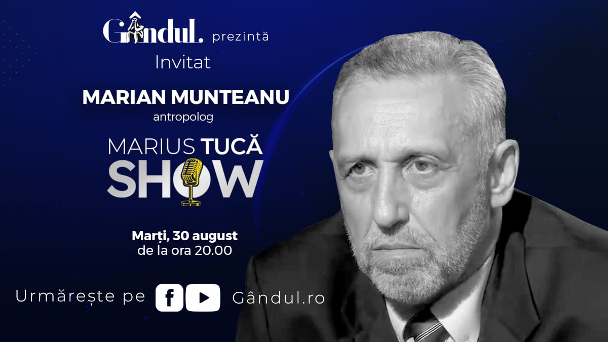 Marius Tucă Show începe marți, 30 august, de la ora 20.00, live pe gândul.ro