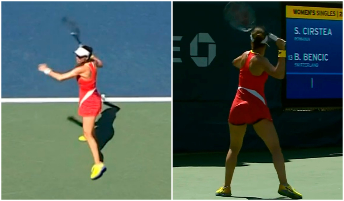 Publicul a amuțit la US Open! Unde a putut să arunce Sorana Cîrstea cu racheta, în timpul meciului cu Belinda Bencic | VIDEO