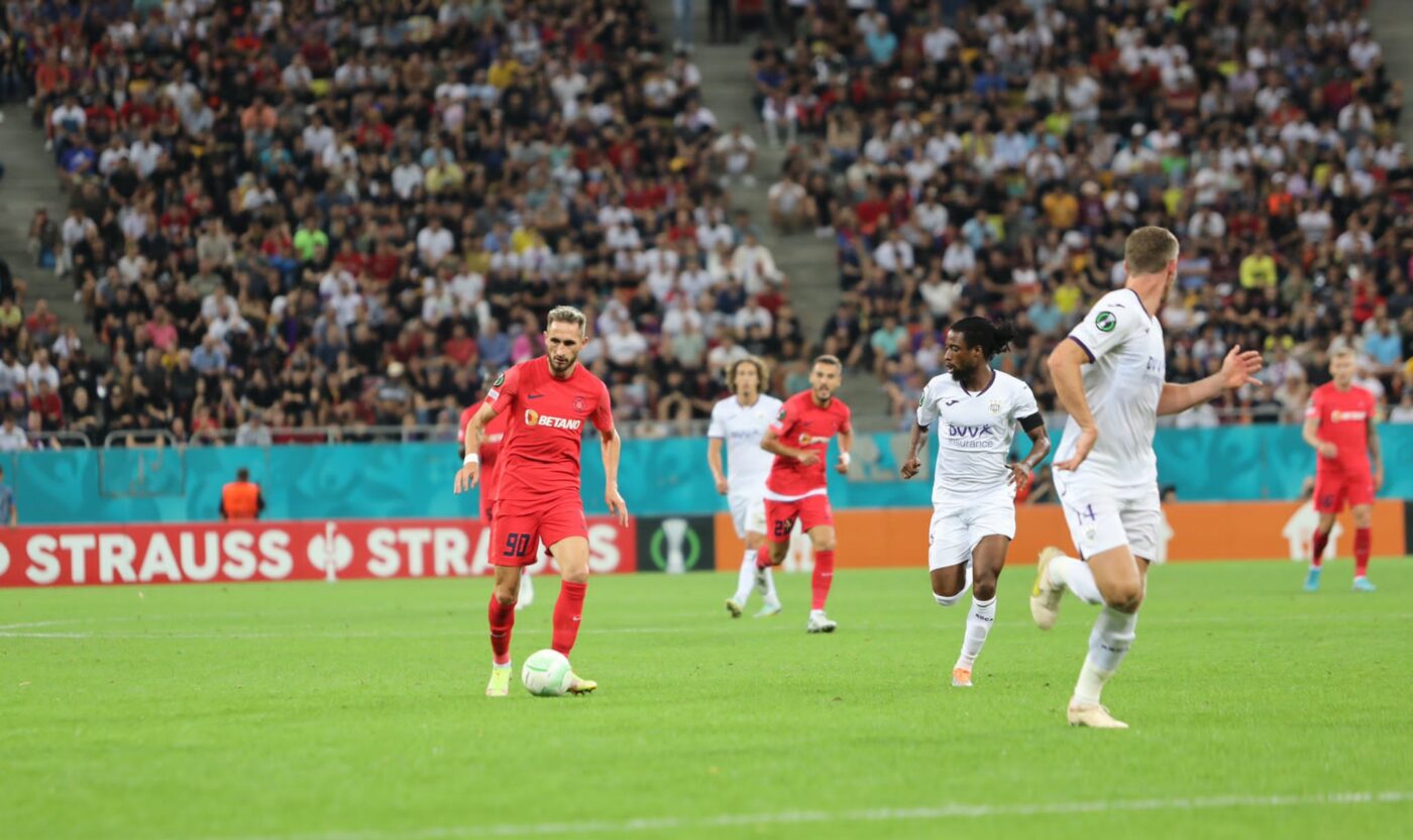 FCSB – Anderlecht 0-0, în etapa a doua din Conference League. Elevii lui Nicolae Dică obțin primul punct, după un joc dominat de roș-albaștri
